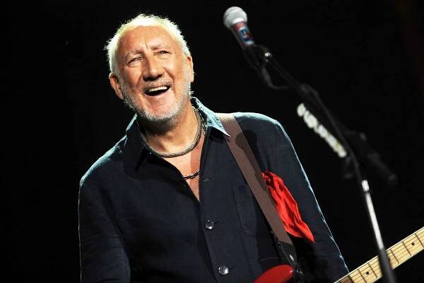 Pete Townshend of The Who performs onstage during Desert Trip at The Empire Polo Club on October 16, 2016 in Indio, California.