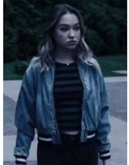 cruel-summer-sadie-stanley-denim-bomber-jacket