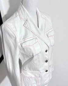 Bílé sako Elegance Vel S /M - Oblečení, obuv a doplňky