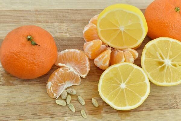 Bezplatný obrázek: snídaně, citron, mandarinka, semeno, výseče, sladké, mandarinka, čerstvý, zdravé, ovoce
