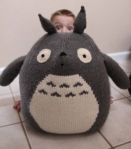 Free Knitting Pattern for Giant Totoro Toy
