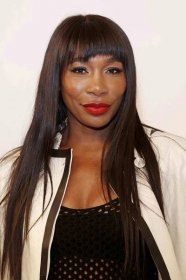 Venus Williams with arched fringe haircut
