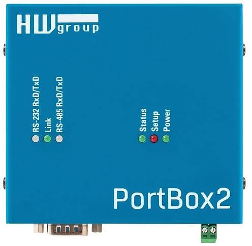 Převodník linek RS485/RS232 na Ethernet- Portbox2 | HW server s.r.o.