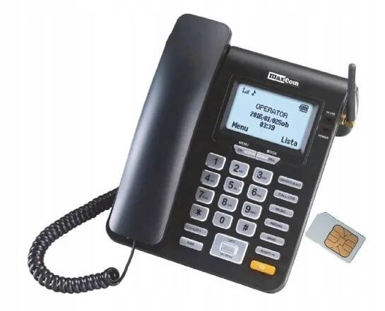 Stolní telefon na SIM kartu Maxcom COMFORT MM28DHS GSM Integrovaný displej Ano