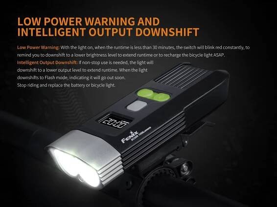 Světlo Fenix BC30R V2.0 - přední, 1800 lm, integrovaný akumulátor 5200 mAh, černá - hodnocení produktu | Bike-Eshop.CZ