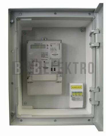 Elektroměrová rozvodnice ER513/KVP7P dvoutarifní elektroměr s HDO do zdi beton/plast, PRE