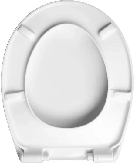 baliv WC sedátko Chusha, duroplast, SoftClose, plastové závěsy, bílá