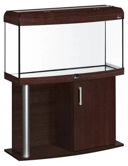 Ráj Akvaristiky - Akvárium set COMFORT 112 l vypouklý LED hliník DIVERSA