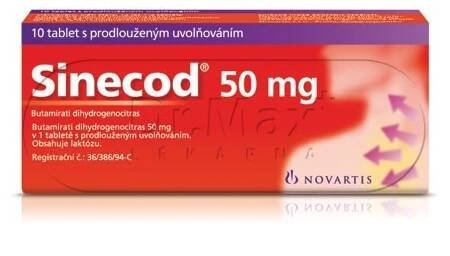 Sinecod 50 mg 10 tablet s prodlouženým uvolňováním