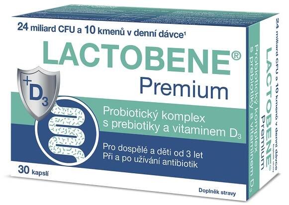 SWISS MED Pharmaceuticals Lactobene Premium, 30 cps. 30 cps. od 329 Kč