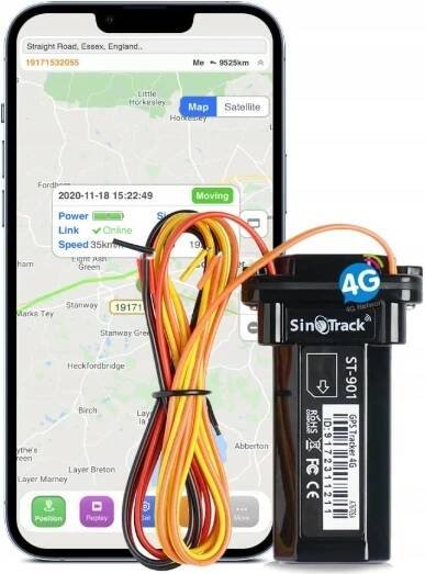 GPS LOKÁTOR SINOTRACK ST901L DO AUTA, APLIKACE BEZ PŘEDPLATNÉHO A 4G POPLATKŮ