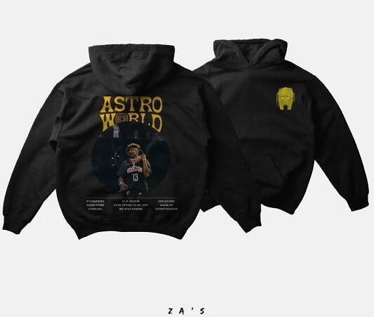 TRAVIS SCOTT "ASTROWORLD" Hoodie – BLACK