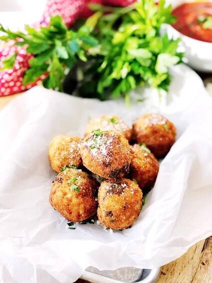 Mushroom Risotto Arancini | herlongwayhome