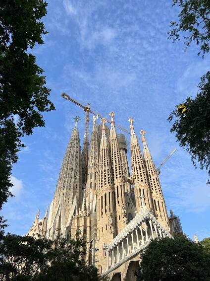 Sagrada Familia in Barcelona by Antoni Gaudi