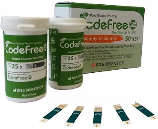 Codefree Testovací proužky pro SD PLUS 50 ks