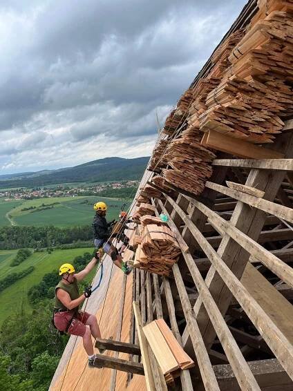 Reference Hrad Točník - Výškové práce Arbovert
