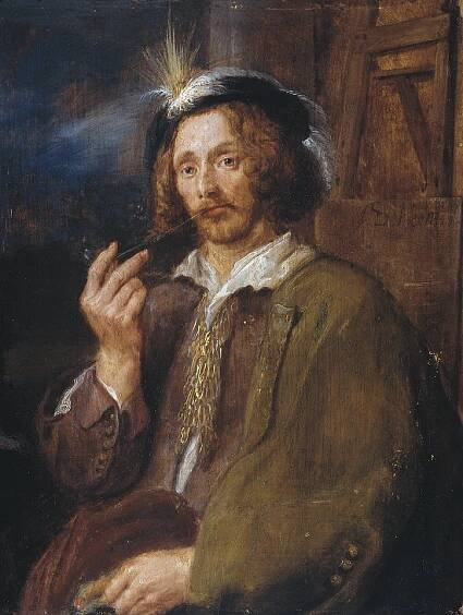 Soubor:Follower of Adriaen Brouwer - A Painter Smoking a Pipe.jpg