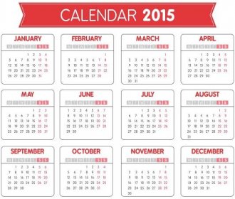 2015 Calendar Printable Full Page