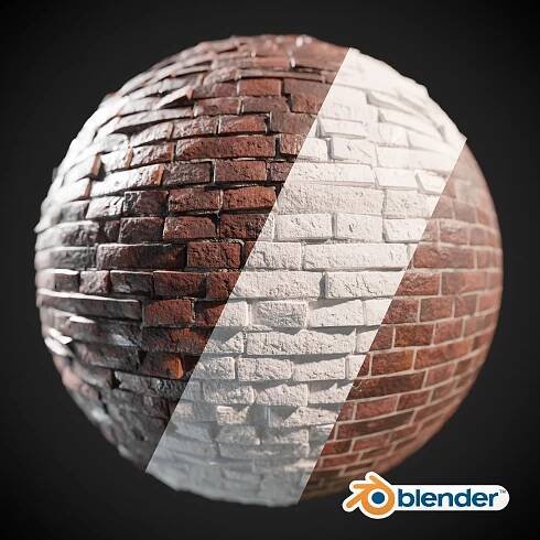Simon Thommes | Portfolio - Procedural Bricks | Blender Material Study