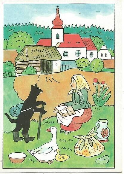 Josef Lada - 1957 Ilustrace z knihy Kocour Mikeš - Apolo 1-7070**