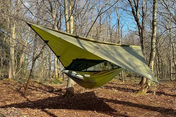 Hamaka DD Hammocks Frontline Recycled pod plachtou DD Recycled
