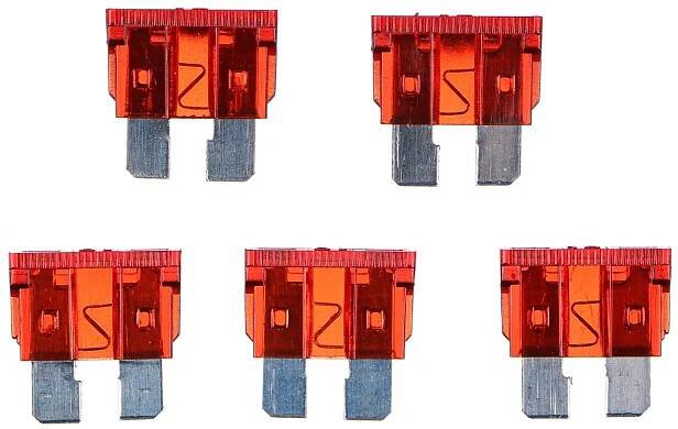 Sada nožových automobilových pojistek MECHANIC FUSE SET 10A, 100ks SIXTOL
