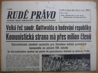 Staré noviny - RUDÉ PRÁVO - číslo 77. - z 31. března roku 1946