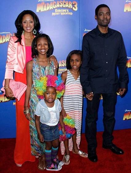 Malaak Compton-Rock, Lola Rock, Savannah Rock, Chris Rock and Tompi attend the 