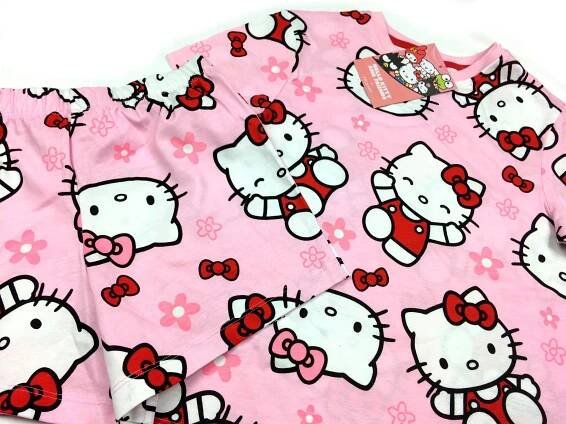 HELLO KITTY - NOVE - LETNI BAVLNENE PYZAMO - VEL. 128/7-8 LET | Aukro
