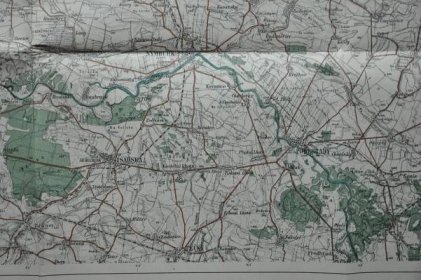 MAPA K ZÁVĚREČNÉMU VOJENSKÉMU CVIČENÍ V ROCE 1927 - STŘEDNÍ ČECHY - Staré mapy a veduty