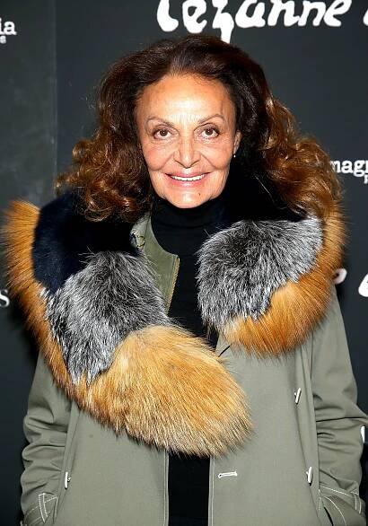 The style icon is known for her legendary wrap dress.