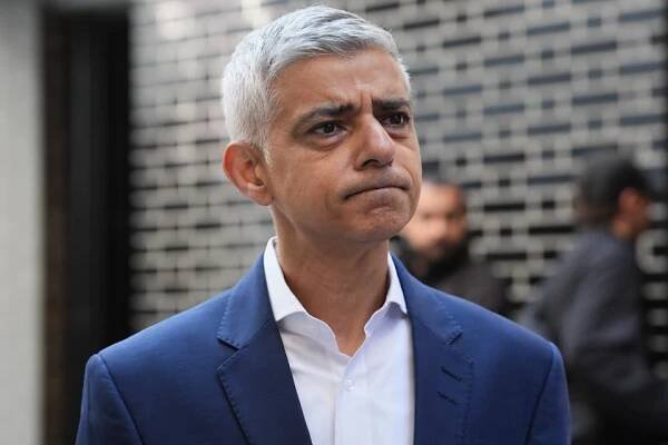 Ms Scott blamed London Mayor Sadiq Khan (pictured) for her terrifying mugging after claiming he is not keeping people 'safe' in the capital