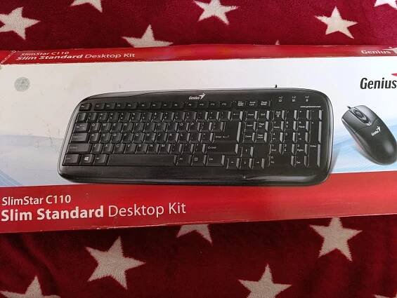 USB klávesnice + Myš Genius Slimstar C110 Desktop Kit