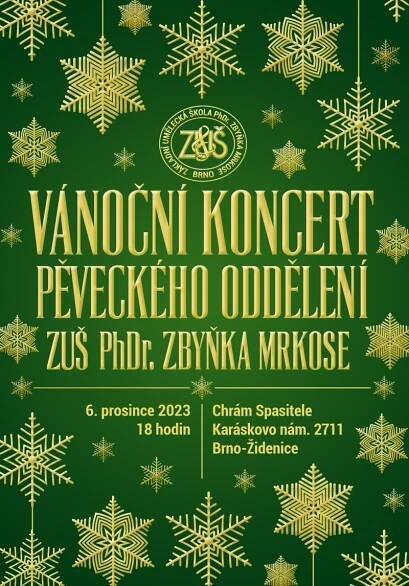 ▓▓ Vánoční koncert pěveckého oddělení ZUŠ PhDr. Zbyňka Mrkose | ZUŠ Brno