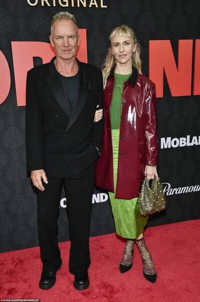 Sting, 73, arrived with his 41-year-old daughter Mickey Sumner