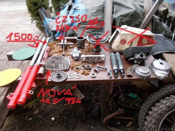 Inzeráty - Náhradní díly - čz motokros Jawa soutezn
