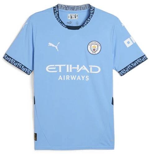 Fotbalový dres Manchester City 24/25 pro dospělé PUMA Team Light Blue Marine
