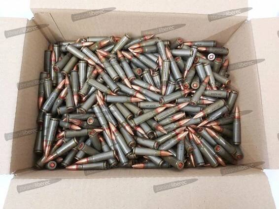 7,62x39 FMJ 123gr, CIP - 500 ks — Zbraně Liberec, zbraně, pistole, střelivo a lovecké potřeby