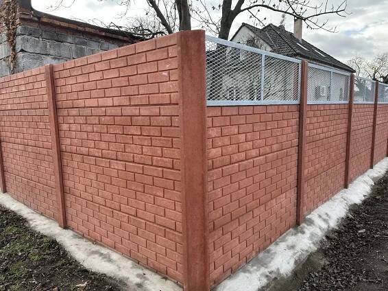 Dekor cihla, odstín červená - Dekor Beton 