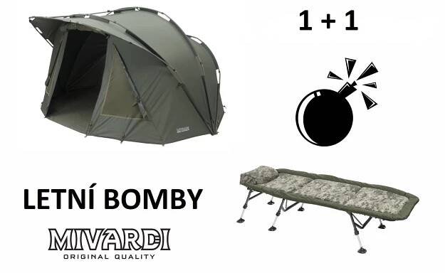 MIVARDI Bivak New Dynasty XL + Lehátko CamoCODE Flat6