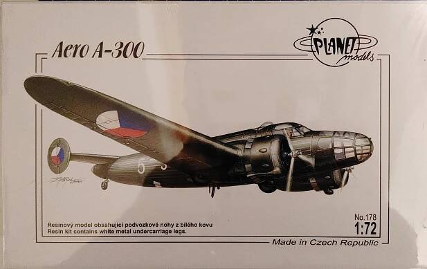 Aero A-300 1/72 Plane Models resinová stavebnice - Vojenské modely letadel