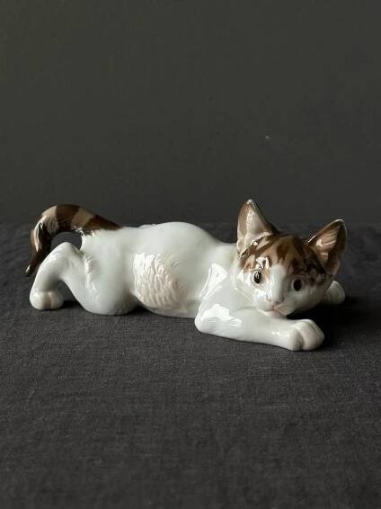 Porcelánová soška kočka. Rosenthal T. Kärtner