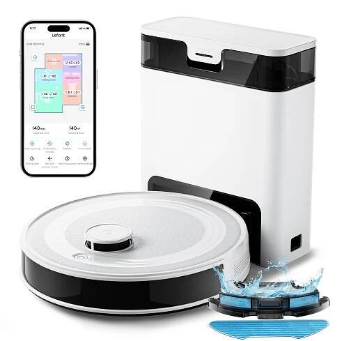 Obrázek produktu pro Robotický vysavač, laserová navigace, silný sací výkon, M2 Pro-White