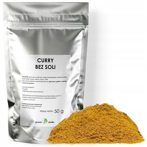CURRY INDICKÉ bez soli přírodní směs 50g Váha 50 g