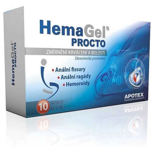 HemaGel PROCTO čípky 10ks