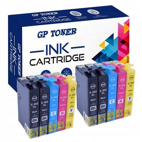 10x NÁPLNĚ DO TISKÁRNY EPSON 502 XL 5100 5105 XP5115 WF2800 WF2860DWF SET