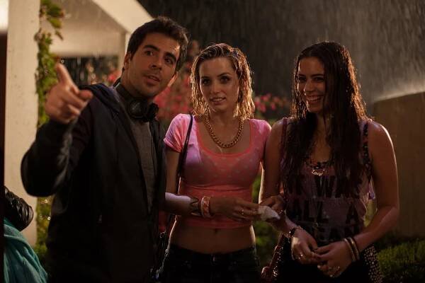 Eli Roth, Ana de Armas, Lorenza Izzo - Nebezpečné pokušení - Z natáčení