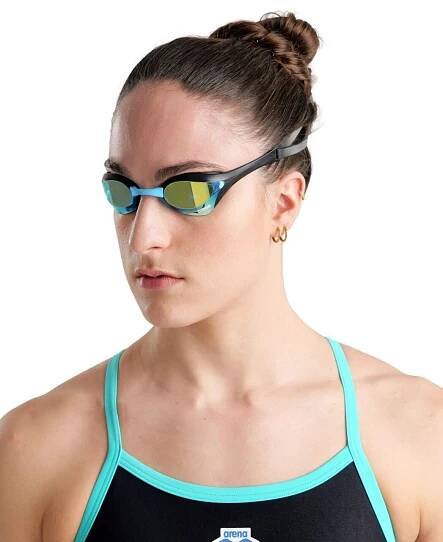 Plavecké brýle arena COBRA Ultra swipe mirror AQUA-BLACK/Outdoor
