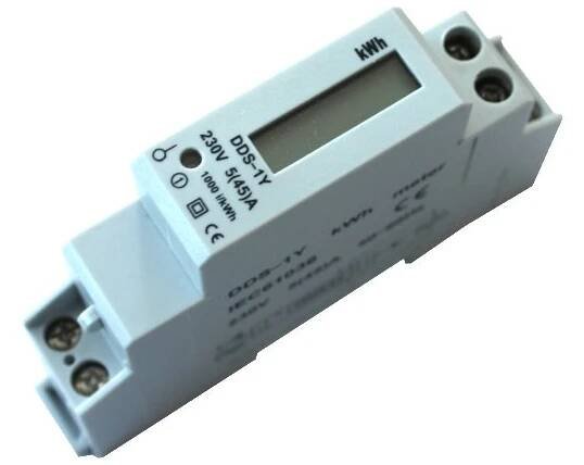 1000881 DDS-1Y-18L Elektroměr do 45A 1F/1S 1M - digitální, Eleman
