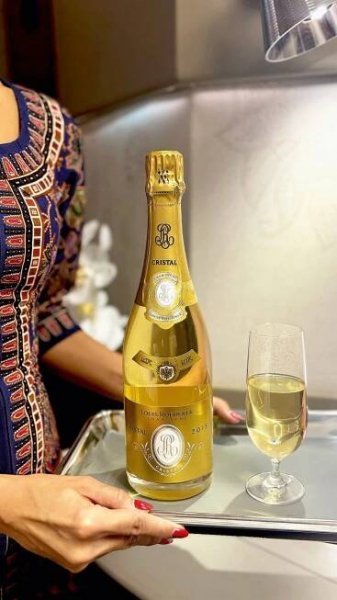 Louis Roederer Cristal 2015, served on board Singapore Airlines